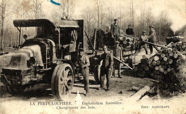 La Fert-Loupire - Exploitation forestire - Chargement des bois
