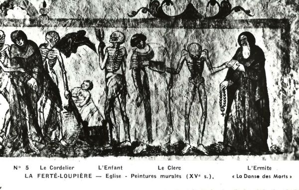 La Fert-Loupire - Intrieur de l'glise - La Danse Macabre 5/5